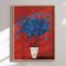 Luxury framed art - Red & Blue