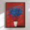 Luxury framed art - Red & Blue