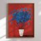 Luxury framed art - Red & Blue