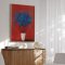 Luxury framed art - Red & Blue