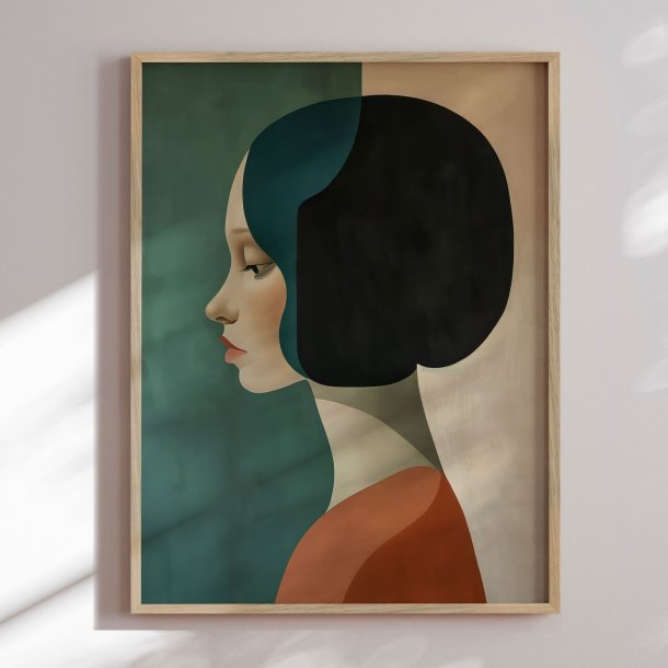 Luxury framed art - Simple Woman