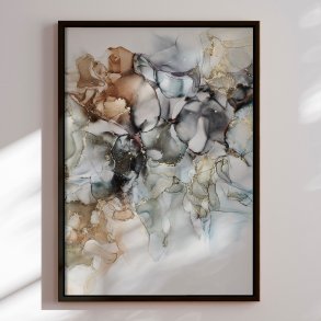 Hndlavet maleri i ramme - Contemporary Water