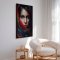 Handmade painting with a frame - Freja - Mixed media