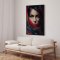 Handmade painting with a frame - Freja - Mixed media
