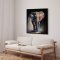Handmade panting in frame - Colorful Elephant - Mixed media