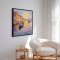 Handmade panting in frame - Forrshavn - Mixed media