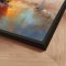 Handmade panting in frame - Time to Go - Mixed media