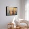 Handmade panting in frame - Time to Go - Mixed media