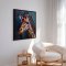 Handmade panting in frame - Mumbaj - Mixed media