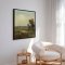 Handmade painting with frame - Romantic Field II - Mixed media