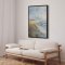 Handmade painting with a frame - Summer Waves - Mixed media