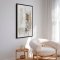 Handmade panting in a frame - Beige Serenity - Mixed media