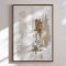 Handmade panting in a frame - Beige Serenity - Mixed media