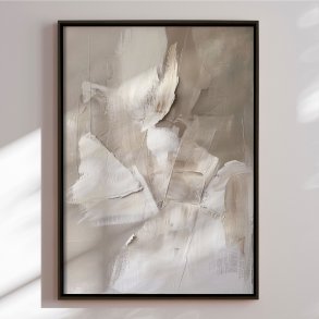 Hndlavet maleri i ramme - Shades of Silence - Mixed media