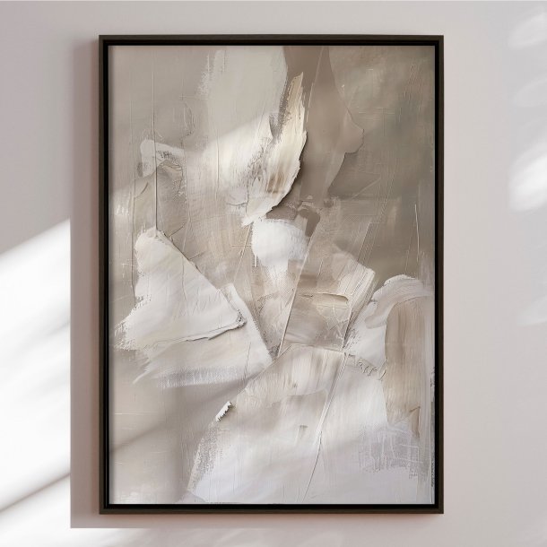 Handmade panting in a frame - Shades of Silence - Mixed media