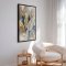 Handmade panting in a frame - Whispering Leaves - Mixed media