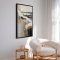 Handmade panting in a frame - Golden Rift - Mixed media