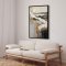 Handmade panting in a frame - Golden Rift - Mixed media