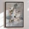 Handmade panting in a frame - Delicate Harmony - Mixed media