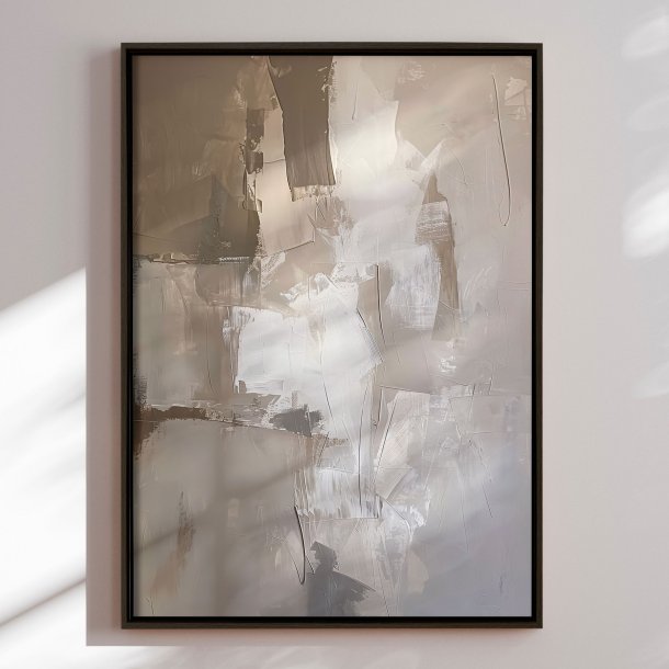 Handmade panting in a frame - Shades of Silence II - Mixed media