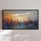Handmade panting - Urban Sunset - Mixed media