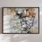 Handmade panting in a frame - Contemporary Water III - Mixed media