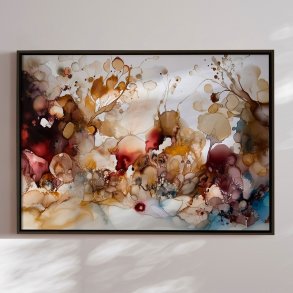 Hndlavet maleri i ramme - Colorful Concert III - Mixed media