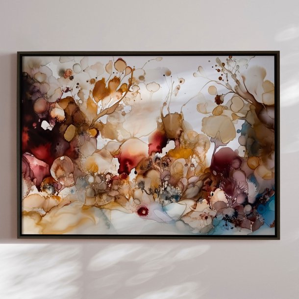 Handmade panting in a frame - Colorful Concert III - Mixed media