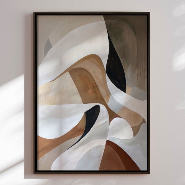 Handmade panting in a frame - Mystic Motion - Mixed media