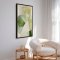 Handmade panting in frame - Emerald Balance - Mixed media