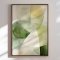 Handmade panting in frame - Emerald Balance - Mixed media