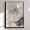 Handmade panting in a frame - Noir Bloom - Mixed media