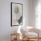 Handmade panting in a frame - Noir Bloom - Mixed media