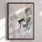 Handmade panting in a frame - Traced by Light - Mixed media