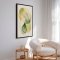 Handmade panting in frame - Whispers of Green - Mixed media