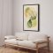 Handmade panting in frame - Whispers of Green - Mixed media
