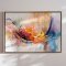 Hndlavet maleri med ramme - Abstract Storm III - Mixed media