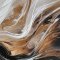 Handmade panting with frame - Brown Feeling - Mixed media