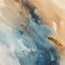 H�ndlavet maleri med sort ramme - Icelandic Light - Mixed media