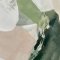 Handmade painting with black frame - Green Reverie - Mixed media