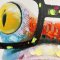 Handmade panting - Froggy - Mixed media