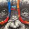 Handmade panting - Joe The Gorilla - Mixed media