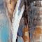 Handmade panting with frame - Mighty Elephant - Mixed media