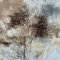H�ndlavet maleri med sort ramme - Dreamy Forest - Mixed media