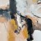 Handmade painting with black frame - Soft Rebellion - Mixed media