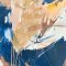 H�ndlavet maleri med sort ramme - Fluid Silence - Mixed media