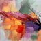 Handmade painting with black frame - Whisper of Color - Mixed media
