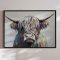 Handmade painting with black frame - I Am Cow - Mixed media