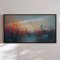 H�ndlavet maleri med sort ramme - Urban Sunset II - Mixed media