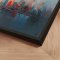 H�ndlavet maleri med sort ramme - Urban Sunset II - Mixed media